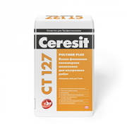 Белая финишная полимерная шпаклевка для внутренних работ Ceresit CT 127