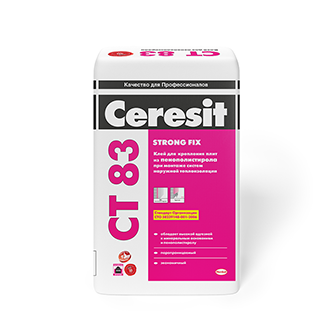 Клеевая смесь для крепления плит из пенополистирола Ceresit CT 83
